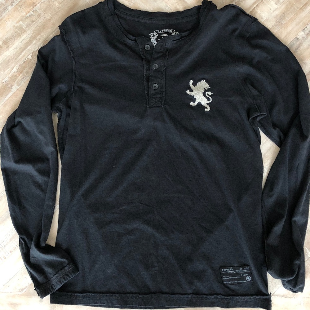 Express Embroidered Henley